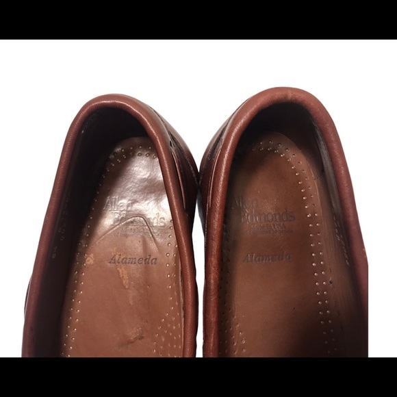Allen Edmonds Brown Bowtie Leather Loafers US 8.5 - Picture 9 of 9